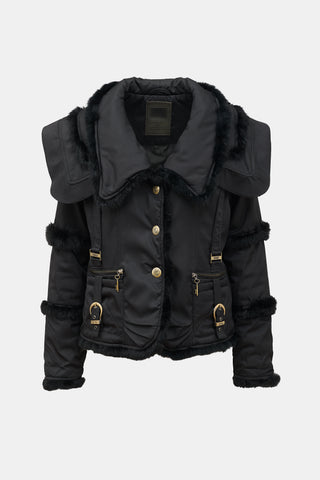 Dolce & Gabbana D&G 2000s Fur Trimmed Jacket