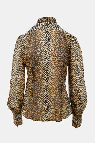Dolce & Gabbana D&G Vintage Silk Printed Blouse