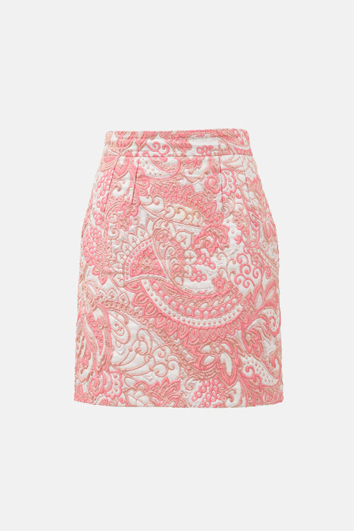 Dolce & Gabbana Paisley Jacquard Skirt