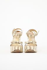 Dolce & Gabbana Exotic Leather Wedge Heel
