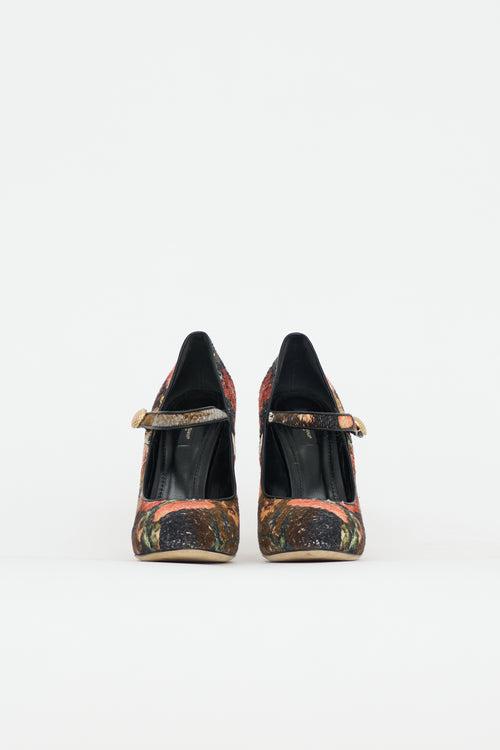 Dolce & Gabbana Floral Mary Jane Heel