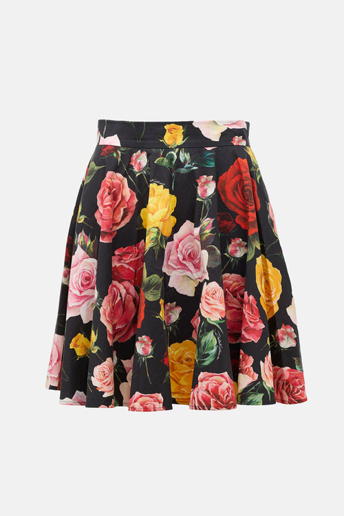 Dolce & Gabbana Floral Mini Skirt