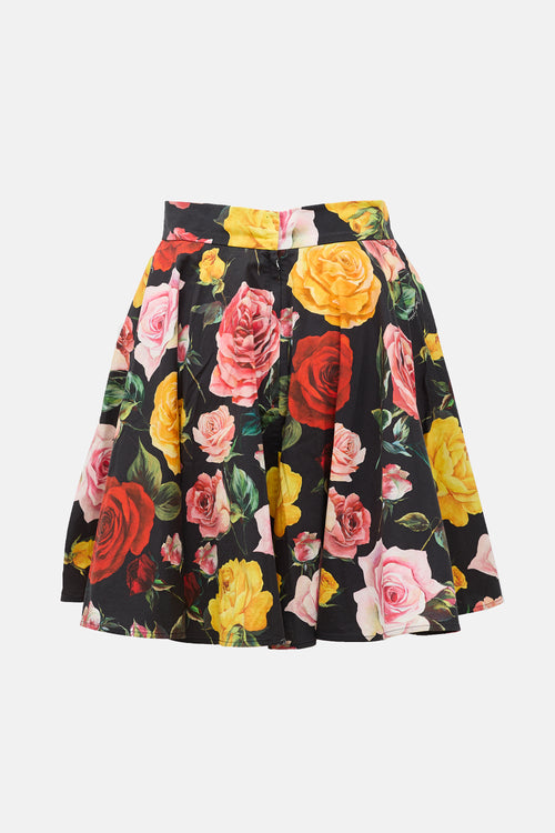 Dolce & Gabbana Floral Mini Skirt