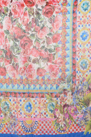 Dolce & Gabbana Georgette Printed Scarf