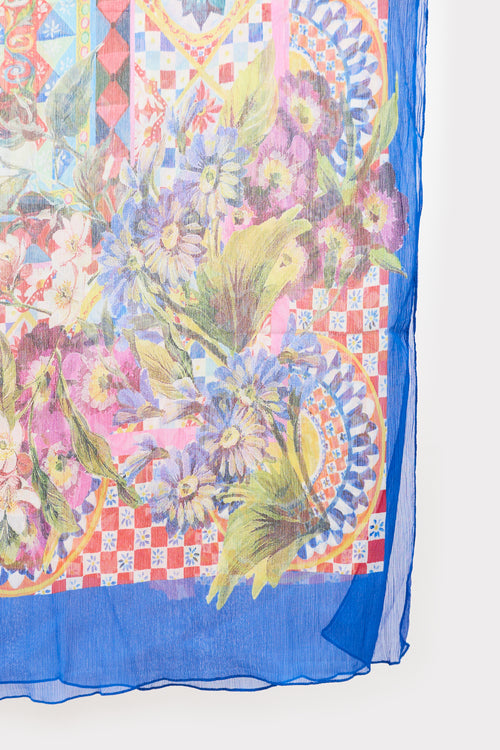 Dolce & Gabbana Georgette Printed Scarf
