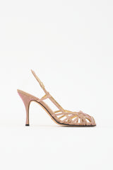 Dolce & Gabbana Glitter Slingback Sandal