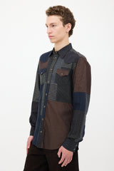 Dolce & Gabbana Gold Patchwork Shirt