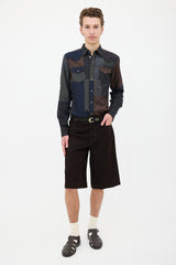 Dolce & Gabbana Gold Patchwork Shirt