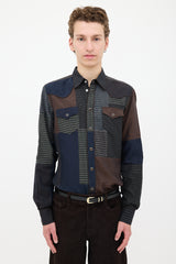 Dolce & Gabbana Gold Patchwork Shirt