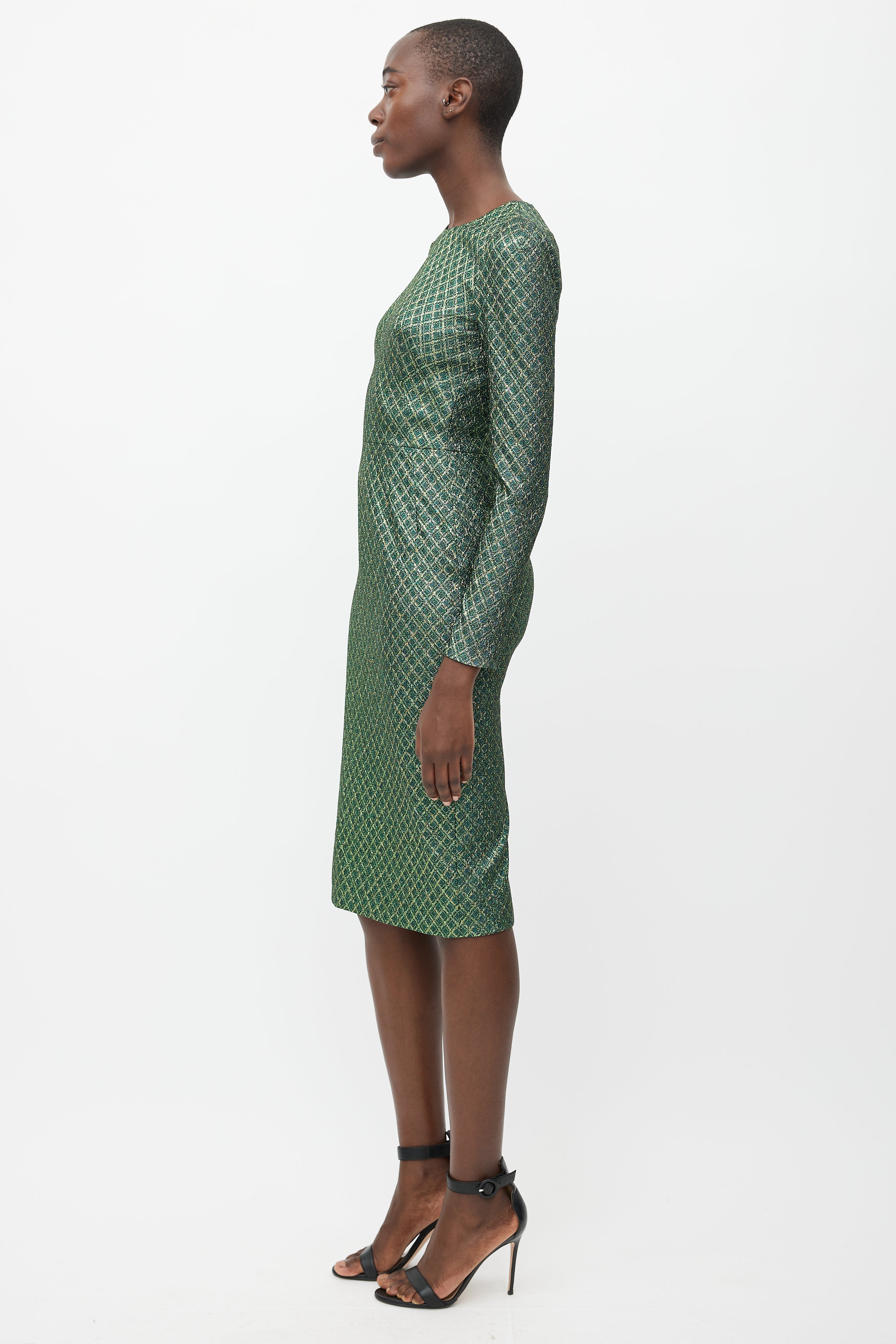 dolce and gabbana emerald green dress For all your black tie needs this summer , Sophie wears Dolce and Gabbana Emerald Green Silk Maxi Dress