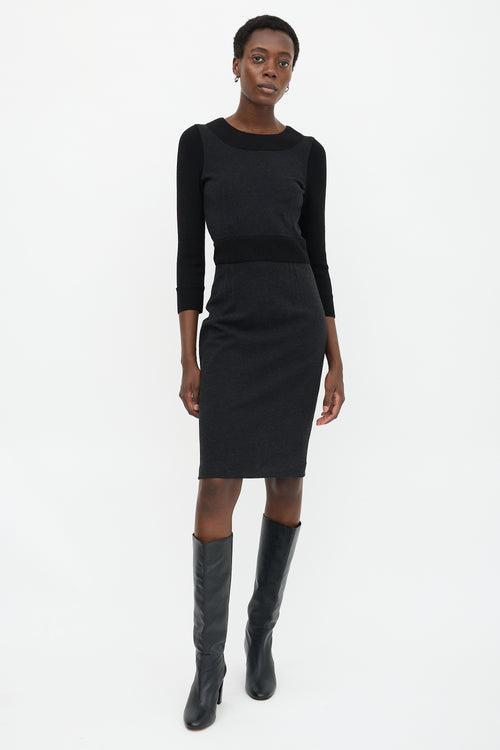 Dolce & Gabbana Knit Panelled Dress
