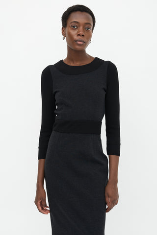 Dolce & Gabbana Knit Panelled Dress