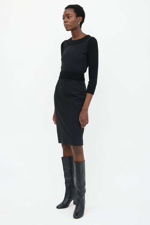 Dolce & Gabbana Knit Panelled Dress