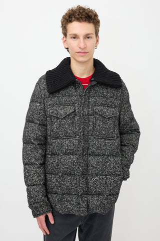 Dolce & Gabbana Knit Puffer Jacket