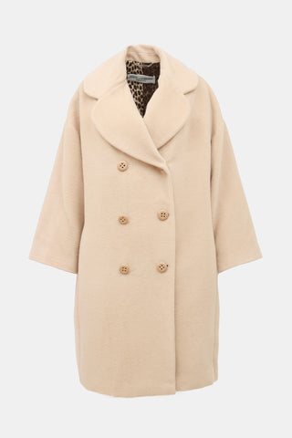 Dolce & Gabbana Mohair Double Breasted Coat