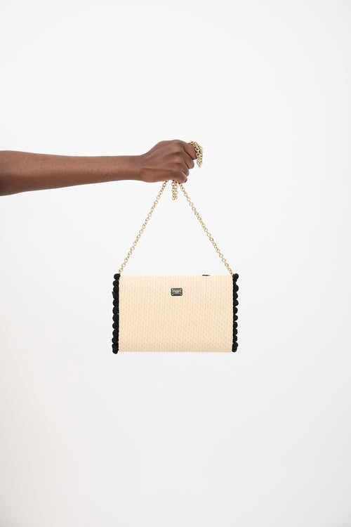 Dolce & Gabbana Raffia Embellished Love Bag