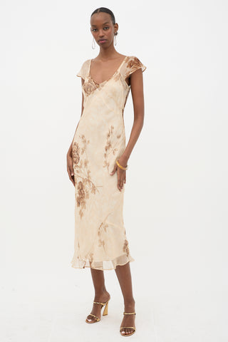 Dolce & Gabbana SS 1997 Sheer Floral Dress