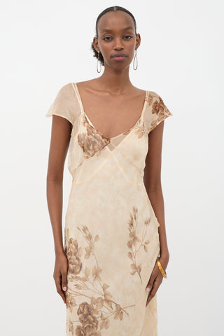 Dolce & Gabbana SS 1997 Sheer Floral Dress