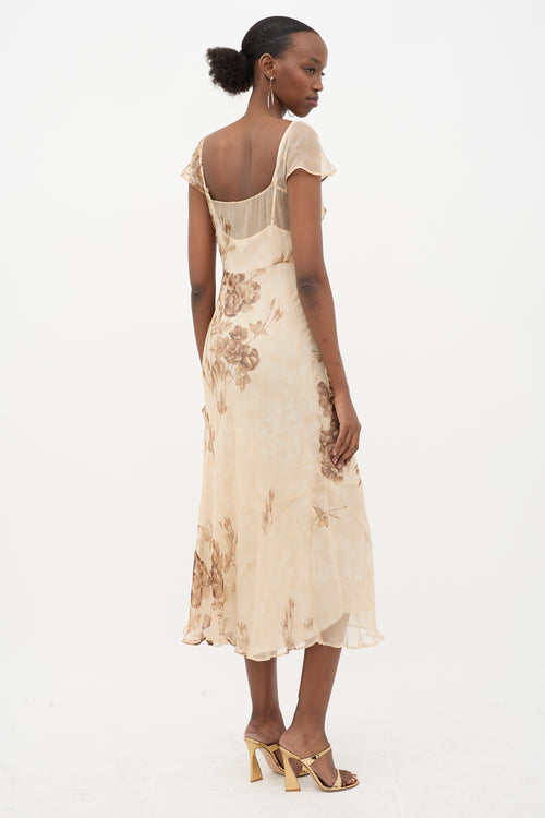 Dolce & Gabbana SS 1997 Sheer Floral Dress