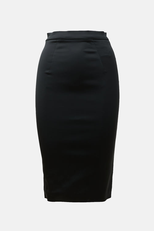 Dolce & Gabbana Satin Pencil Skirt