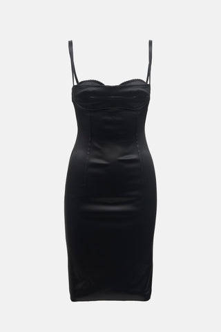 Dolce & Gabbana Satin Sheath Dress