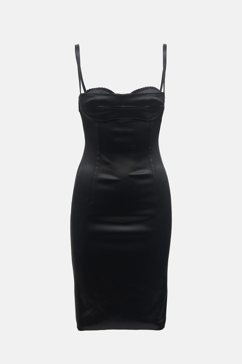 Dolce & Gabbana Satin Sheath Dress