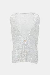 Dolce & Gabbana Sequin DG Sleeveless Top