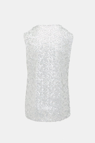 Dolce & Gabbana Sequin DG Sleeveless Top