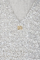 Dolce & Gabbana Sequin DG Sleeveless Top