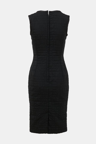 Dolce & Gabbana Silk Quilted Midi Dress