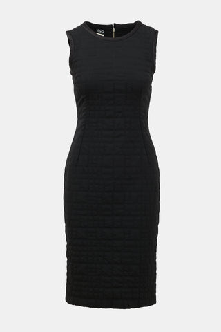 Dolce & Gabbana Silk Quilted Midi Dress