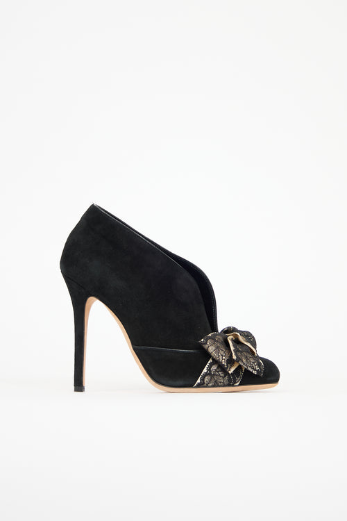 Dolce & Gabbana Suede Bow Heel