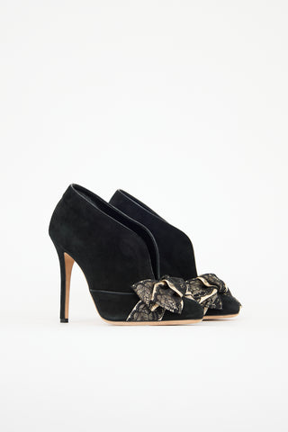 Dolce & Gabbana Suede Bow Heel