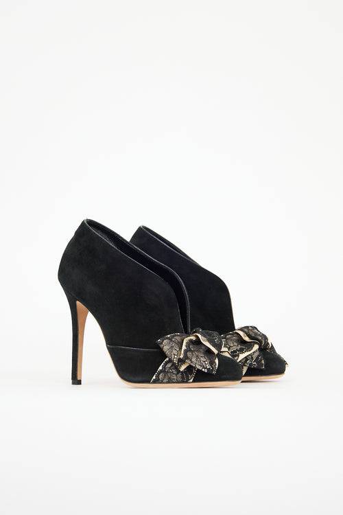 Dolce & Gabbana Suede Bow Heel