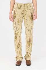Dolce & Gabbana Vintage Suede Floral Pant