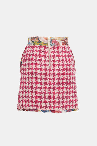 Dolce & Gabbana Tweed Patterned Mini Skirt