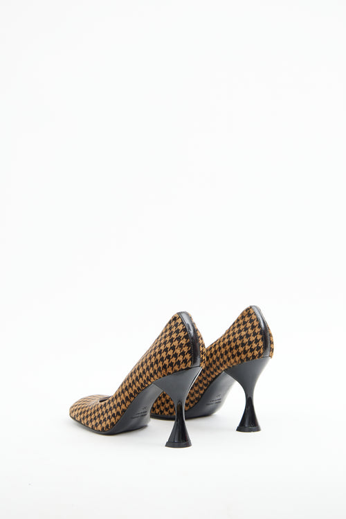 Dolce & Gabbana Brown Houndstooth Pump