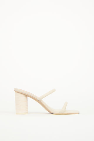 Dolce Vita Cream Leather Noles Sandal