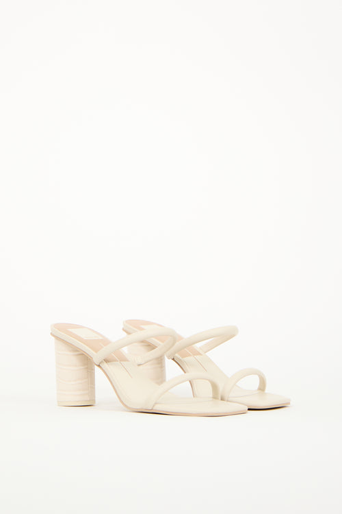 Dolce Vita Cream Leather Noles Sandal