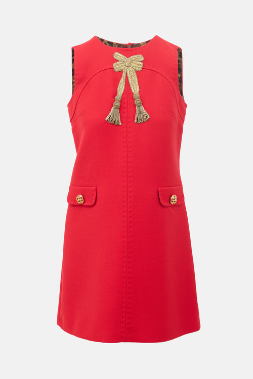 Dolce & Gabbana Wool Embellished Dress