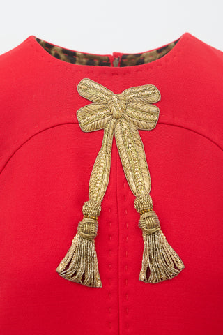 Dolce & Gabbana Wool Embellished Dress