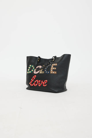 Leather Beatrice Studded Tote Bag