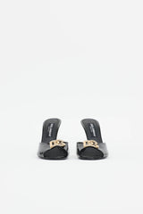 Dolce & Gabbana Patent Logo Sandal