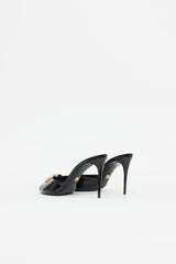 Dolce & Gabbana Patent Logo Sandal