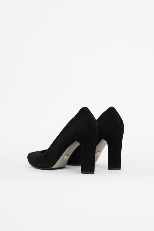 Dolce & Gabanna Suede Peep Toe Heel
