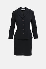 Dolce & Gabbana Wool Blazer & Skirt Co-Ord Set