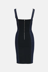 Dolce & GabbanaDenim Paneled Midi Dress
