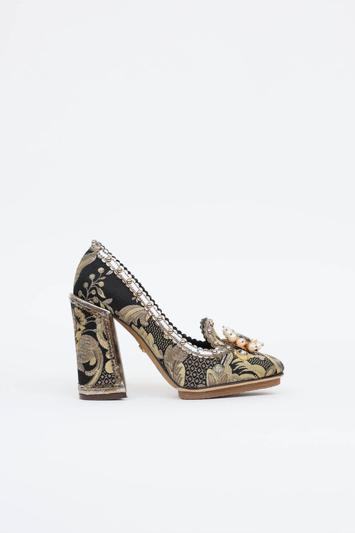 Dolce & Gabbana Brocade Heel