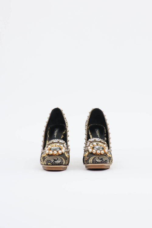 Dolce & Gabbana Brocade Heel