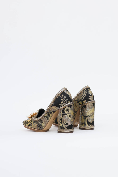 Dolce & Gabbana Brocade Heel